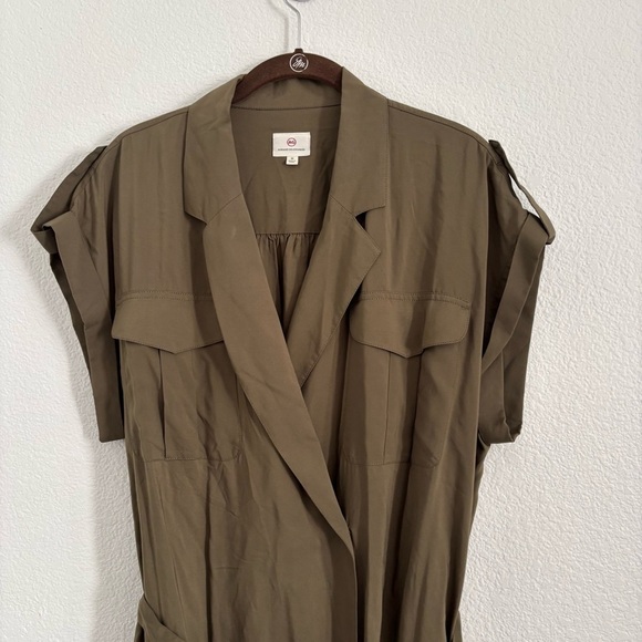 AG Adriano Goldschmied Women's Size Medium Green Barbara Dress - Picture 5 of 6